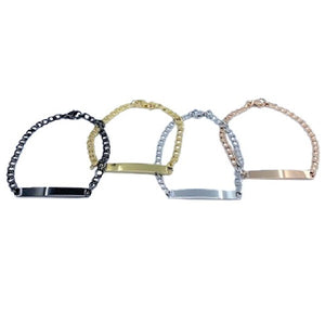 Personalized Bracelet | Black | Stainless Steel