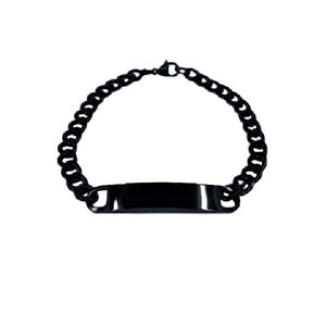 Personalized Bracelet | Black | Stainless Steel