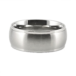 Custom Name Ring - Marked Edges on a Wide Band : Personalized your way!