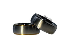 Load image into Gallery viewer, Gold Edge |  Wide Band | Custom Name Ring