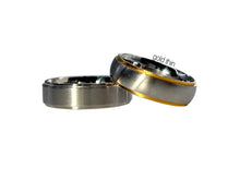 Load image into Gallery viewer, Silver Edge |  Thin Band | Custom Name Ring