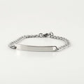 Stainless Steel Engravable Bracelet | Cuban Link ID Bracelet | L-16cm W-4mm | Kids