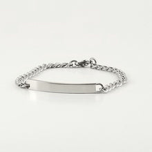 Load image into Gallery viewer, Stainless Steel Engravable Bracelet | Cuban Link ID Bracelet | L-16cm W-4mm | Child Kids