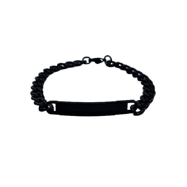 Personalized Bracelet | Black | Stainless Steel