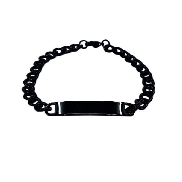 Personalized Bracelet | Black | Stainless Steel