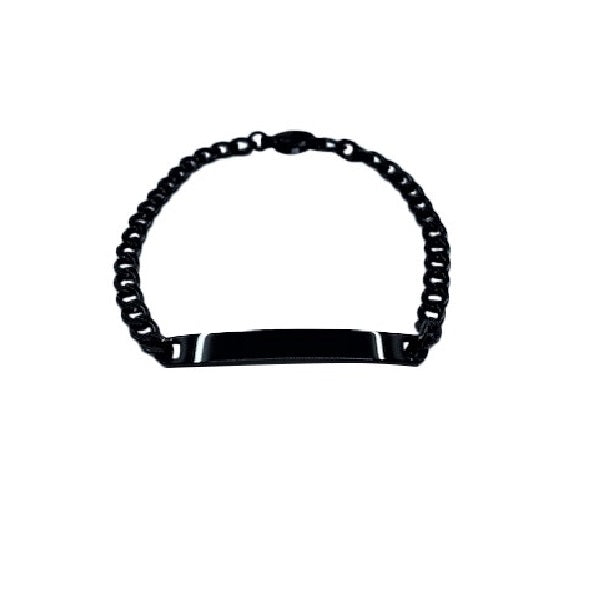 Personalized Bracelet | Black | Stainless Steel