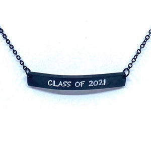 Personalized Necklace | Black | Stainless Steel