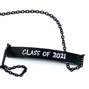 Personalized Necklace | Black | Stainless Steel