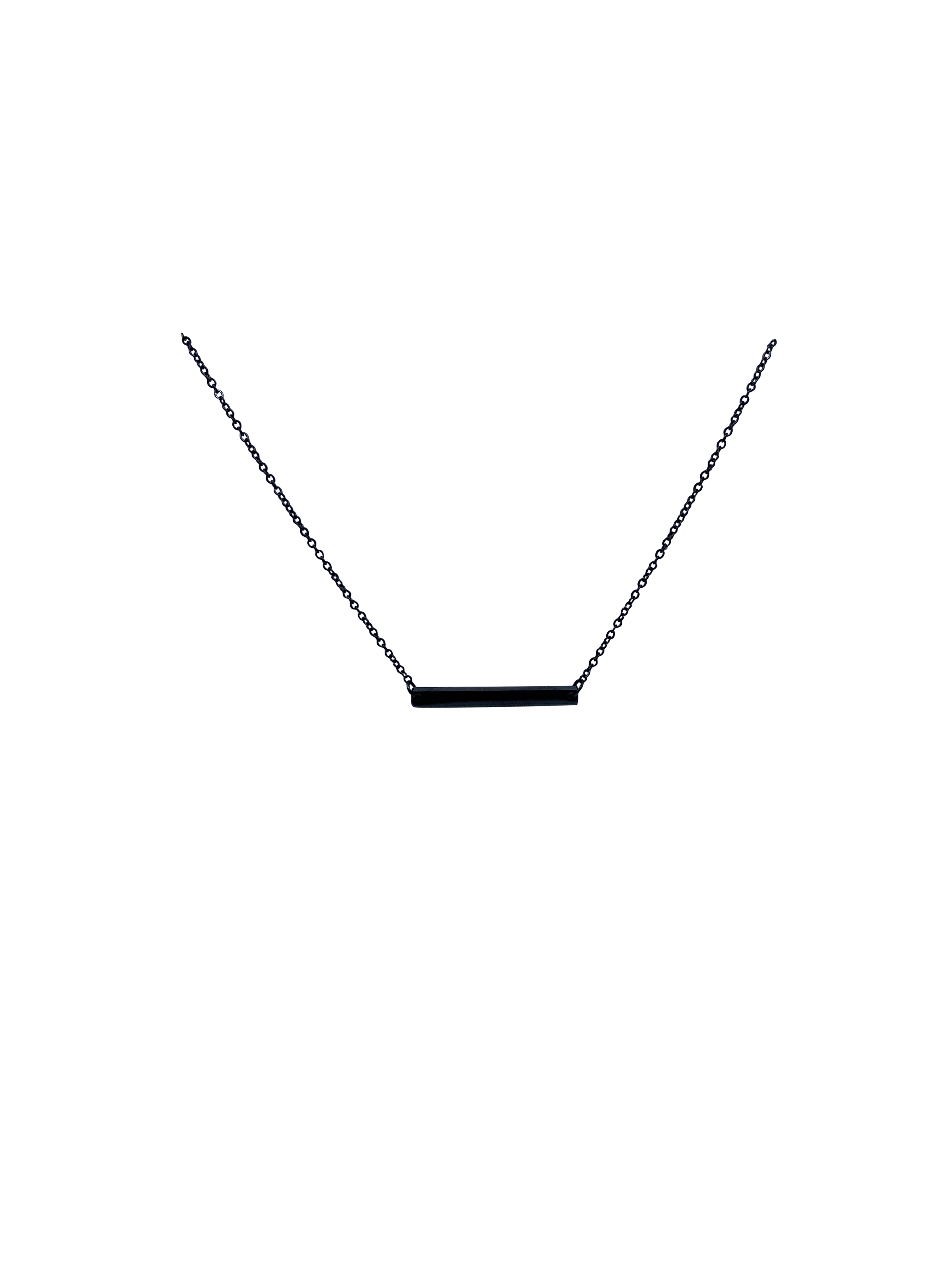 Personalized Necklace | Black | Stainless Steel