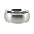 Silver Edge | Wide Band | Custom Name Ring