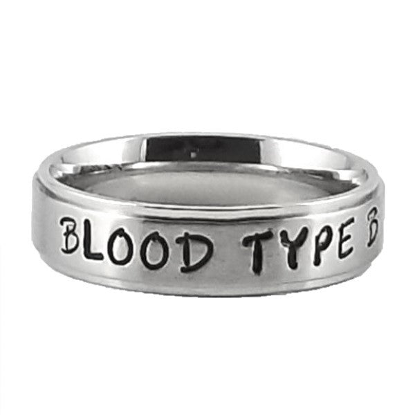 Silver Edge |  Thin Band | Custom Name Ring