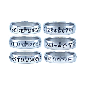 Custom Name Ring - Gold Colored Edges on a Wide Band : Personalized your way!