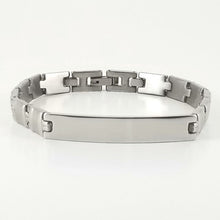 Load image into Gallery viewer, Stainless Steel Engravable Bracelet | Smooth Link Bracelet | L-21cm W-7.5mm | Adult Men Women