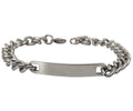 Stainless Steel Engravable Bracelet | Cuban Link ID Bracelet | Large Adult Men | Women