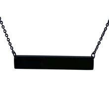 Load image into Gallery viewer, Personalized Necklace | Black | Stainless Steel